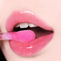 Custom Vegan Moisturizing Longlasting  Lip Plumping Quicksand Glitter Plumping Lip Gloss Custom Waterproof Moisturizing Lip Oil