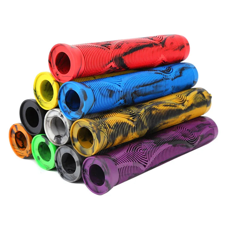 1 Pair PVC Bicycle Handlebar Grips Anti-Skid Shockproof 165mm for Mountain & Road Bikes