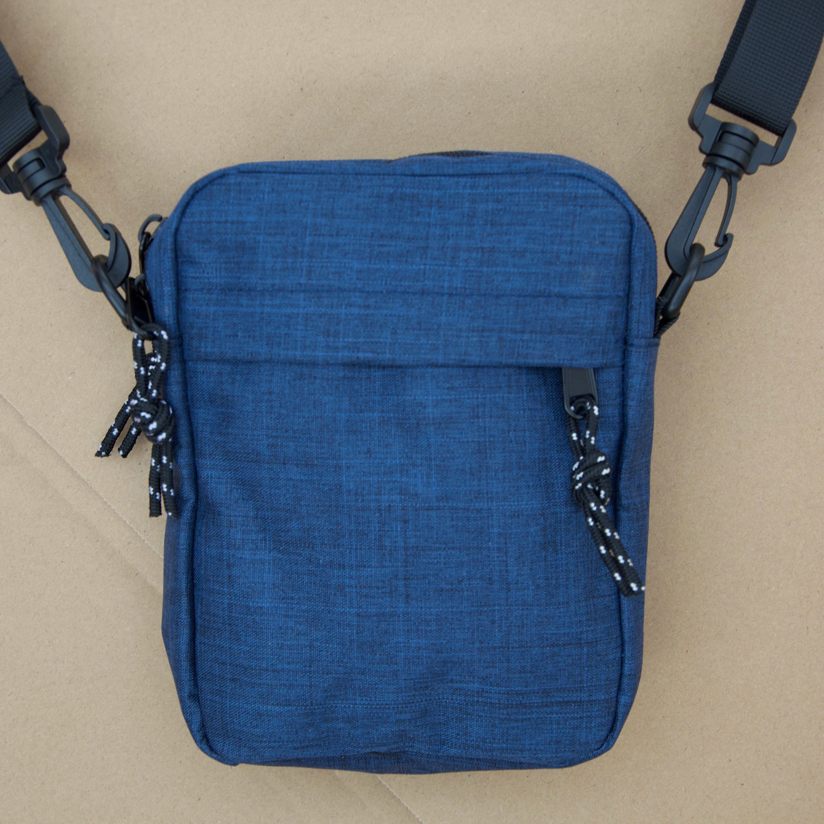 Customized Logo Men Single Strap Shoulder Bag Mini Small Mobile Phone Crossbody Pouch Nylon