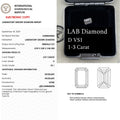 HQ GEMS Excellent Cut 1 2 3 5 Carat IGI Certificate Emerald Cut CVD Lab Loose Diamonds Price Per Carat