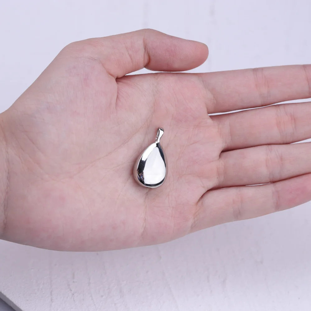 Stainless Steel Drop Shaped Pendant 16*23MM DIY Children's Jewelry for Necklace & Bangle Making