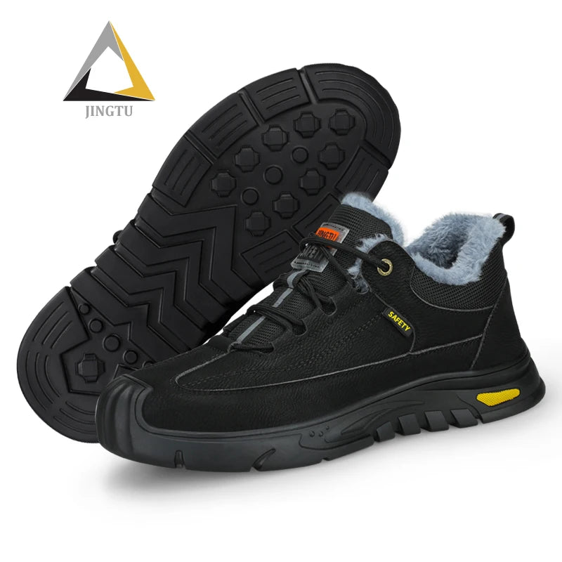 JINGTU  Light Weight  Safety Shoes  Wamth Anti-puncture Unsex Shoes High-cut Safety Shoes