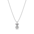 Wholesale Rotatable Bear Bear Pendant Stainless Steel Necklace Men and Women Hip-hop Personality Simple Cartoon Bear  Necklace