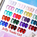 BORN PRETTY PRO 15ml Translucent Gel 57 Popular Colors HEMA Free Non Toxic Milky White Ice Jelly Gel Nail Polish Supplies
