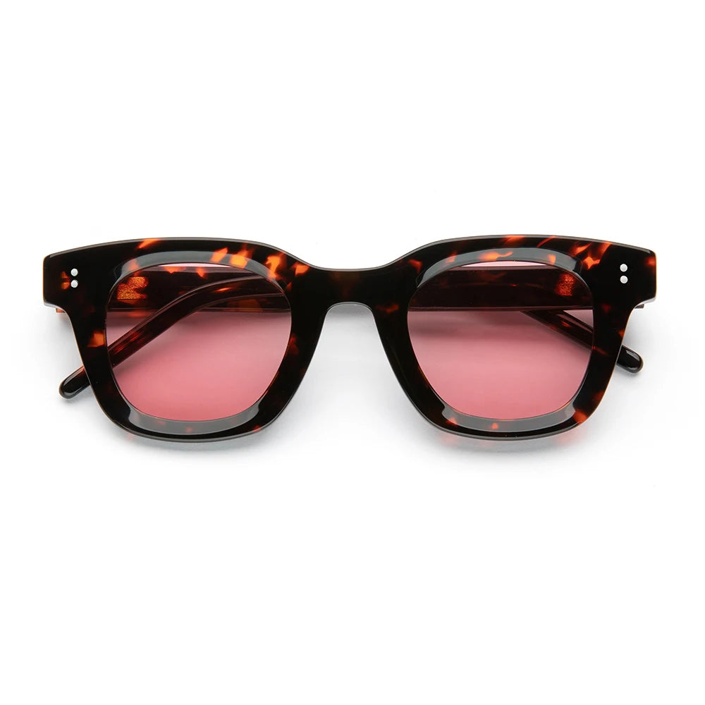 Sunglasses 2024 Acetate Frame Sunglasses Nylon Lens 100% UV Trendy Women Shades Luxury Custom Logo Men Acetate Sunglasses