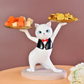 Creative Animal Tray Ornaments Keys Fruit Snack Storage for Tabletop Home Decoration Kitten Tray Resin Crafts