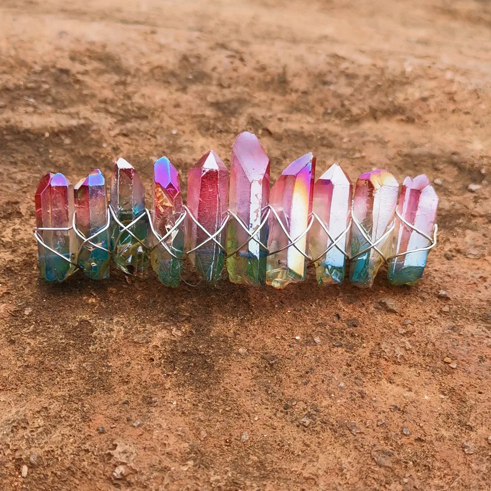 HZ Hottest Style Colorful Blue Red Crystal Hairpin Bohemian Style Bridal Sky Blue Party Accessories Multi Size Clip Brides Hair Combs