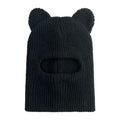 Manufacturer Custom Sports Fishing Daily Skull Ski Mask with One Hole Embroidered Thick Spandex Bear Ear Knit Balaclava
