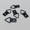 13x35mm Triangular Ring One Hole Iron Plain Black Oxide Photo Album Picture Frame Hanger Wall Hook Box