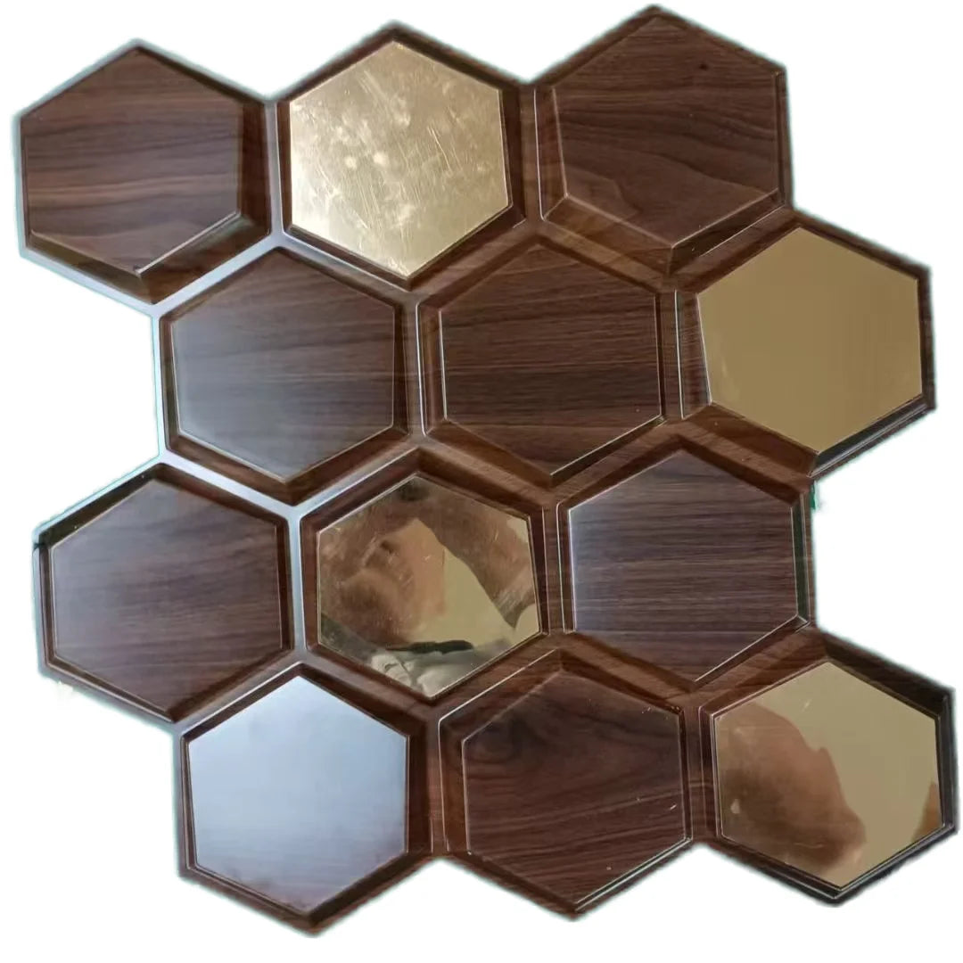 AISEN DECOR 50x50cm Modern 3D Groove Design Fireproof Soundproof PVC Wall Panels for Hospital Interior Decoration