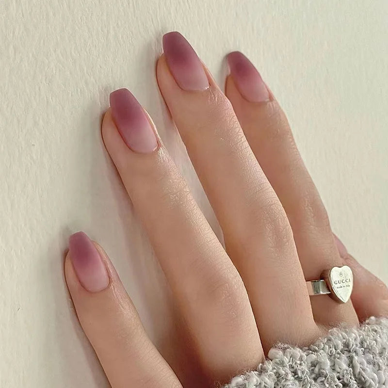 Multiple Styles Press on Nail Wholesale Fake Nails Matte Gel Polish UV Press on Coloured False Nails