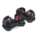 Fitness Equipment Gym Body Building Custom 40kg/50kg/90lbs/100lb Dumbbell Adjustable Weights Dumbbells Set