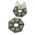 Mini 7 Compartments Portable Pocket Travel Plastic Pill Box Long Square Storage Vitamin Medicine Case