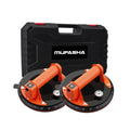 8'' Electric Vacuum Tile Suction Cup Auto Start-Stop Tile Lifting Ceramic Lifter Tool 2 Pcs Set Heavy Duty Glass Marble Sucker