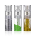 35ml 1oz Nails Ombre Glitter Powder Spray Bottle for Light Sliver Powder Puff Glitter Dust Spray