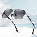 2025 New Fashion Metal square Sunglasses Magnetic Replaceable Lens Polarized Sunglasses for Men and Women