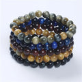 Wholesale Natural Gemstone 8mm Colorful tiger Eyes Stone Beads Bracelet for Jewelry Making