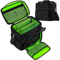 Holds 60 Vinyl LP Record Bag Large 12" DJ Gigging Storage with Mesh Pockets Adjustable Shoulder Strap Reinforced Handles