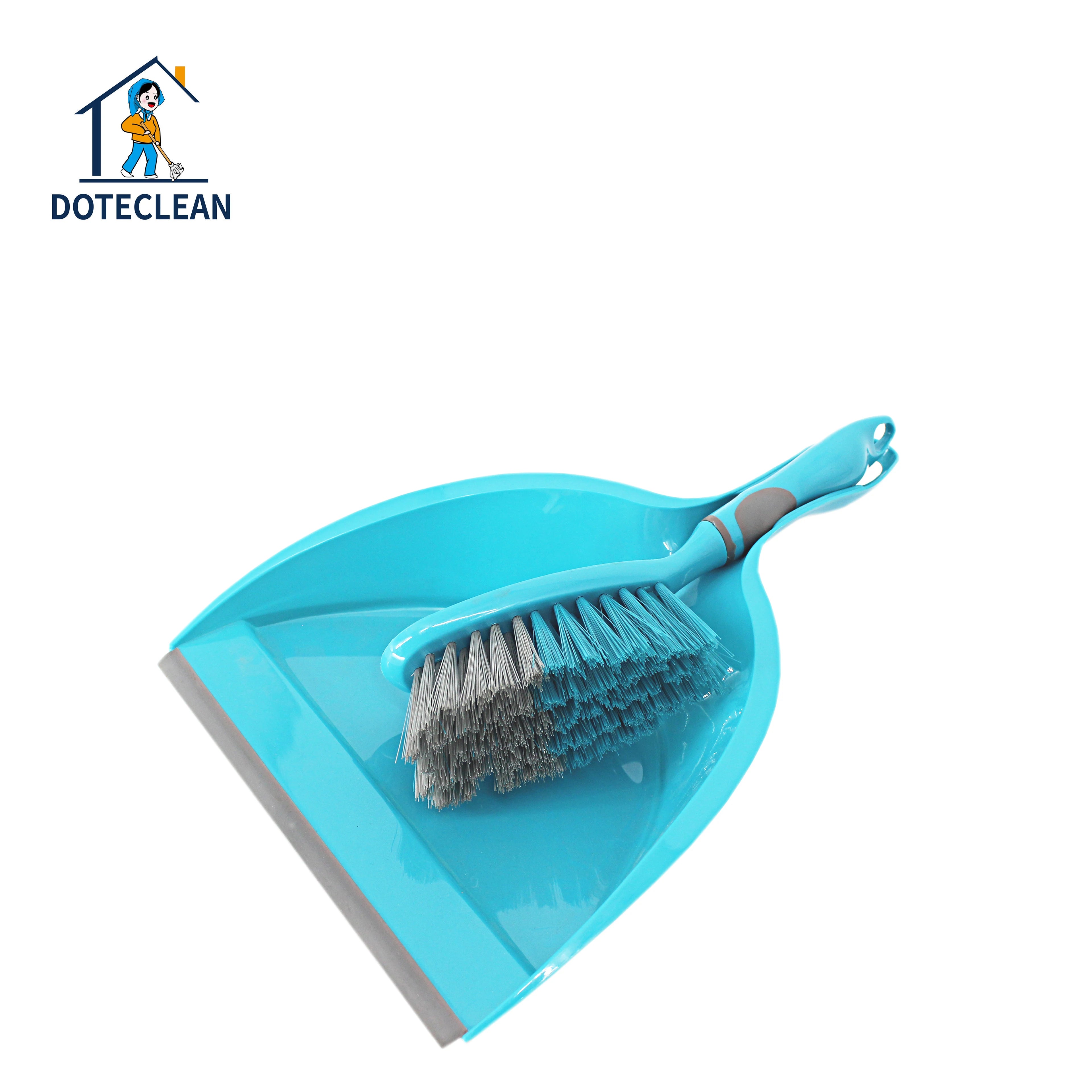 Household Eco-friendly Pet-Friendly Kitchen Cleaning PP+TRP+PET Mini Hand Dustpan Broom Set with Cleaning Brush