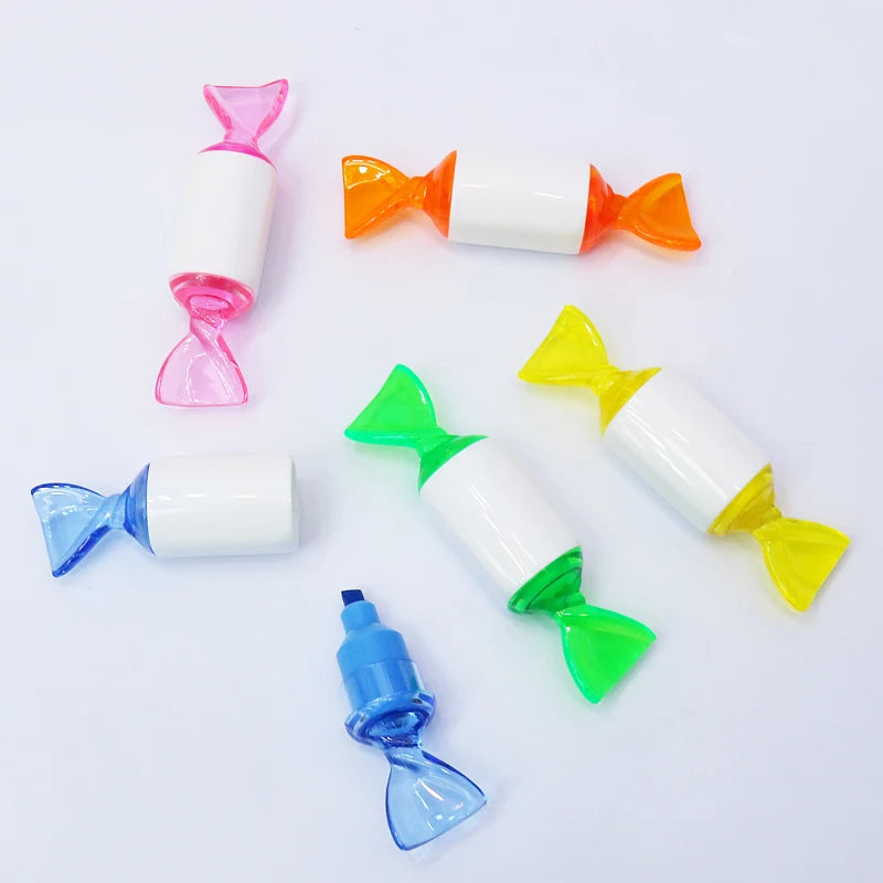 Cute Candy Design Student Painting Writing Stationery Wholesale Gift Promotion Highlight Pen