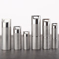 Keychain Pill Holder Titanium Keychain Minsize Waterproof Pill Container Key Chains for Outdoor Case Key Ring Mini Pill Keychain