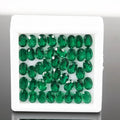 2x4mm to 4x6mm Lab-grown Muzo Emerald Oval Shape Hydrothermal Green Emerald Beads Small Stone Loose Gemstone
