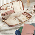 Custom Handmade Embossed Logo Leather Pouch Jewelry Travel Packaging Pouch Pouches Custom Logo