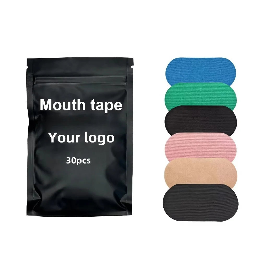 30 Days Non-woven Sleep Patches for Adults Prevent Snoring Latex Free Sleep Tape Close Mouth at Night Correct Breathe Mouth Tape
