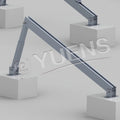 AL6005-T5 Yuens Moderate Price Adjustable Flat Roof Solar Panel Mounting Frames Rack Bracket Systems for Roof System ISO/CE Cert