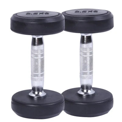 5KG 50KG Indoor Gym Fitness Equipment Dumbbell Durable Using Durable Using Rubber Hexagon Dumbbells