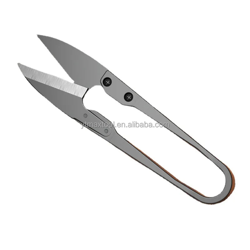 Handmade Large Black Gauze Thread Head U-Shaped Scissors Cross Stitch Clothing Special for DIY Projects Wholesale