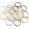 50pcs/Lot 20mm Open Jump Rings Double Loops Gold Color Silver Color Split Rings Connectors for Jewelry Making Supplies DiY MegaBDM