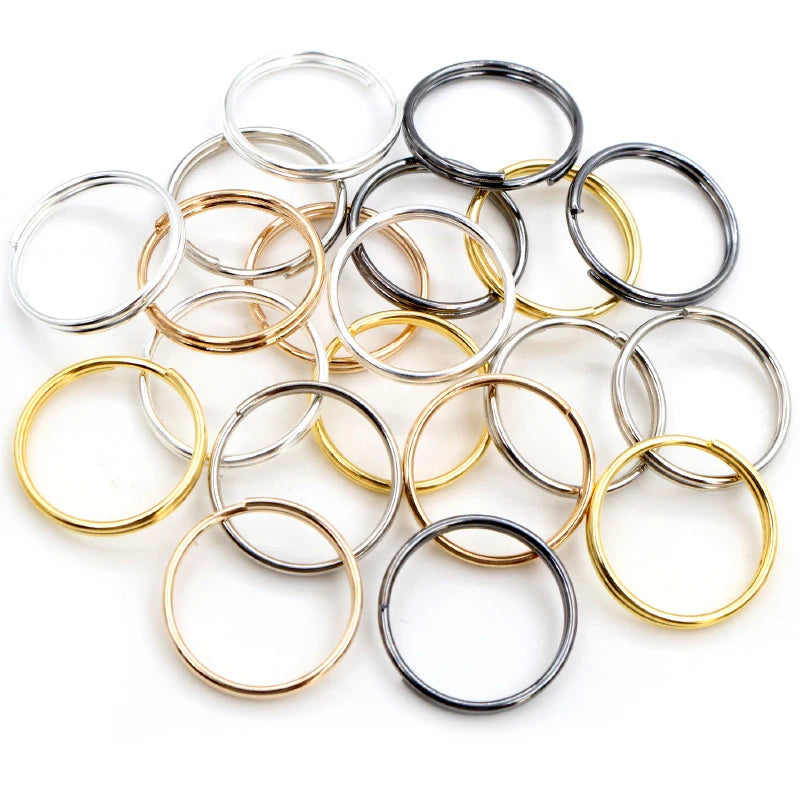 50pcs/Lot 20mm Open Jump Rings Double Loops Gold Color Silver Color Split Rings Connectors for Jewelry Making Supplies DiY MegaBDM
