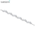 LUOTEEMI Wedding Hairband Braided Party Accessory Jewelry Handmade Head Designer Italy Style Zircon Bridal Jewellery