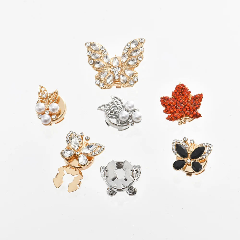 JFRB132 Custom Butterfly Button Cover Elegant  Cufflinks Fashion Jewelry Button Covers For Women Shirts