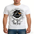 Fitspi 3D Printed Summer Men's Oversized Loose Retro Interesting O-neck T-shirt