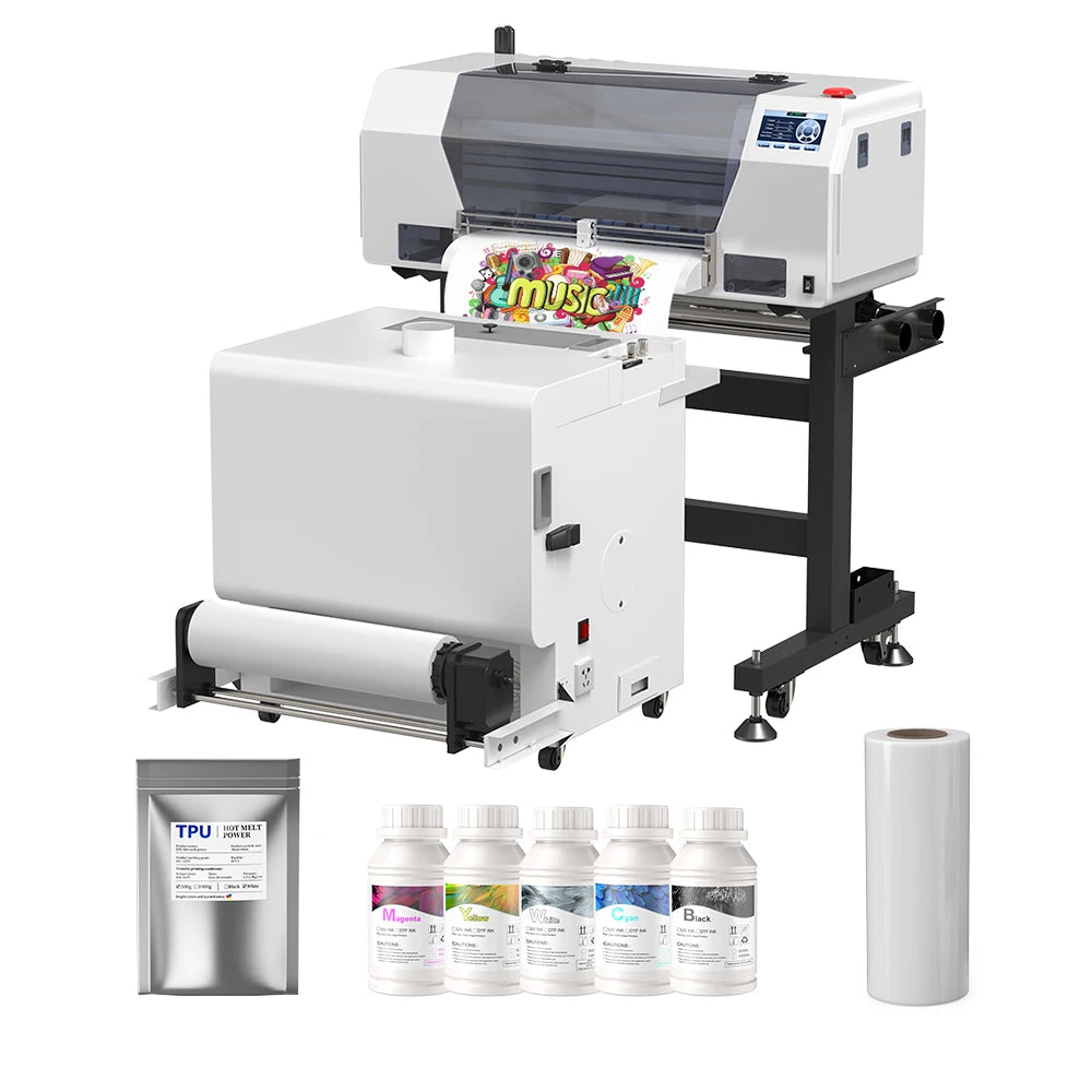 EU Stock 30CM DTF Printer Roll to Roll DTF Film Powder Ink Shaker Included XP600 Printhead T Shirt Printer Ready to Ship