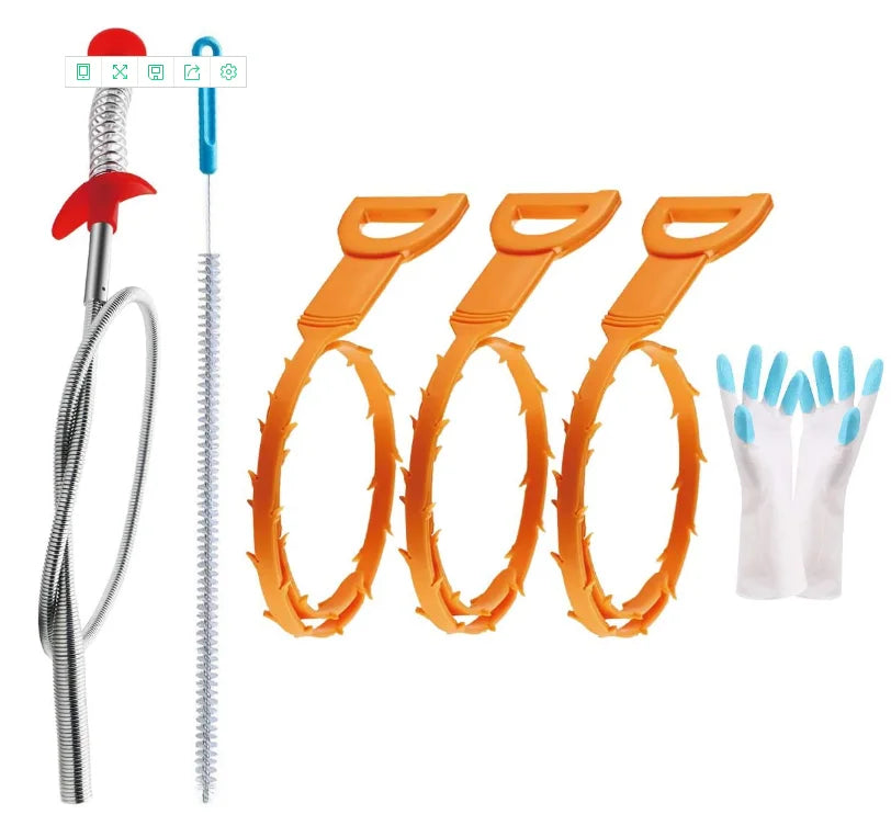 Plastic Orange Drain Cleaner/Drain Snake Unblock Your Drain