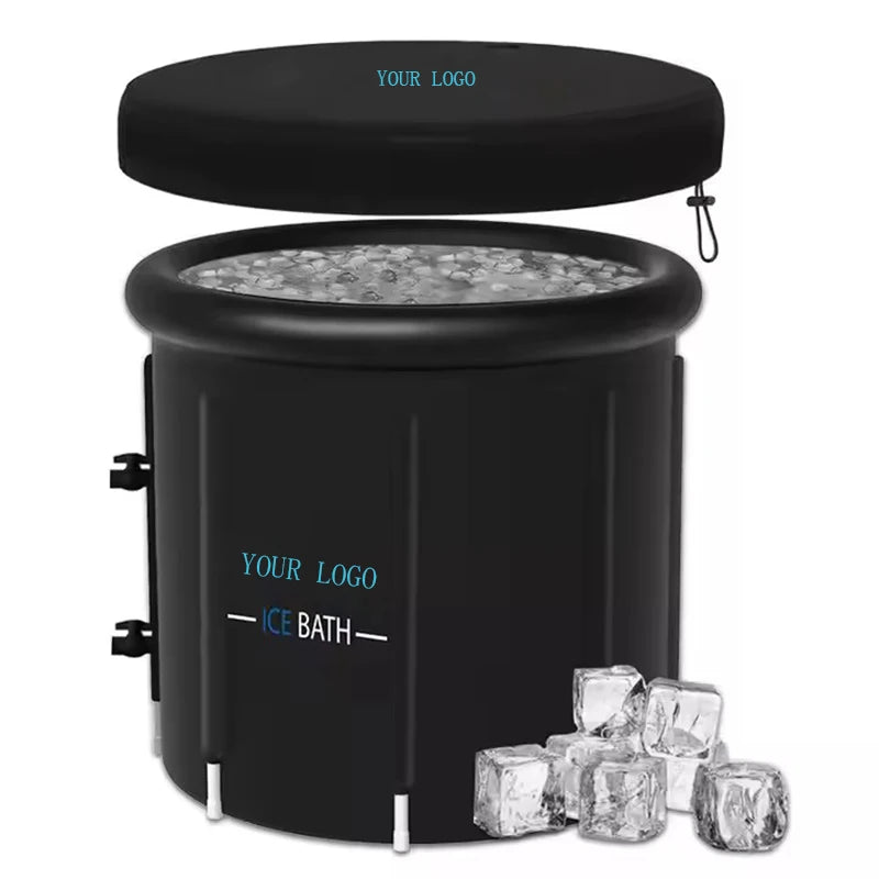 Home Use Double Drain Faucets Ice Bath Inflatable Tub Cold Plunge for Fitness Recovery Athletes Therapy Ice Tub
