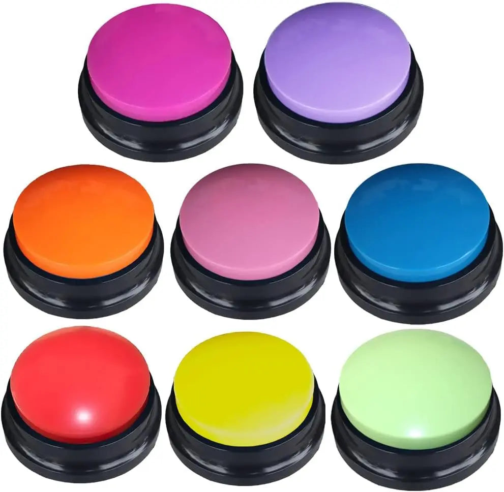 30 Second Record & Playback Dog Buttons for Communication Pet Training Buzzer