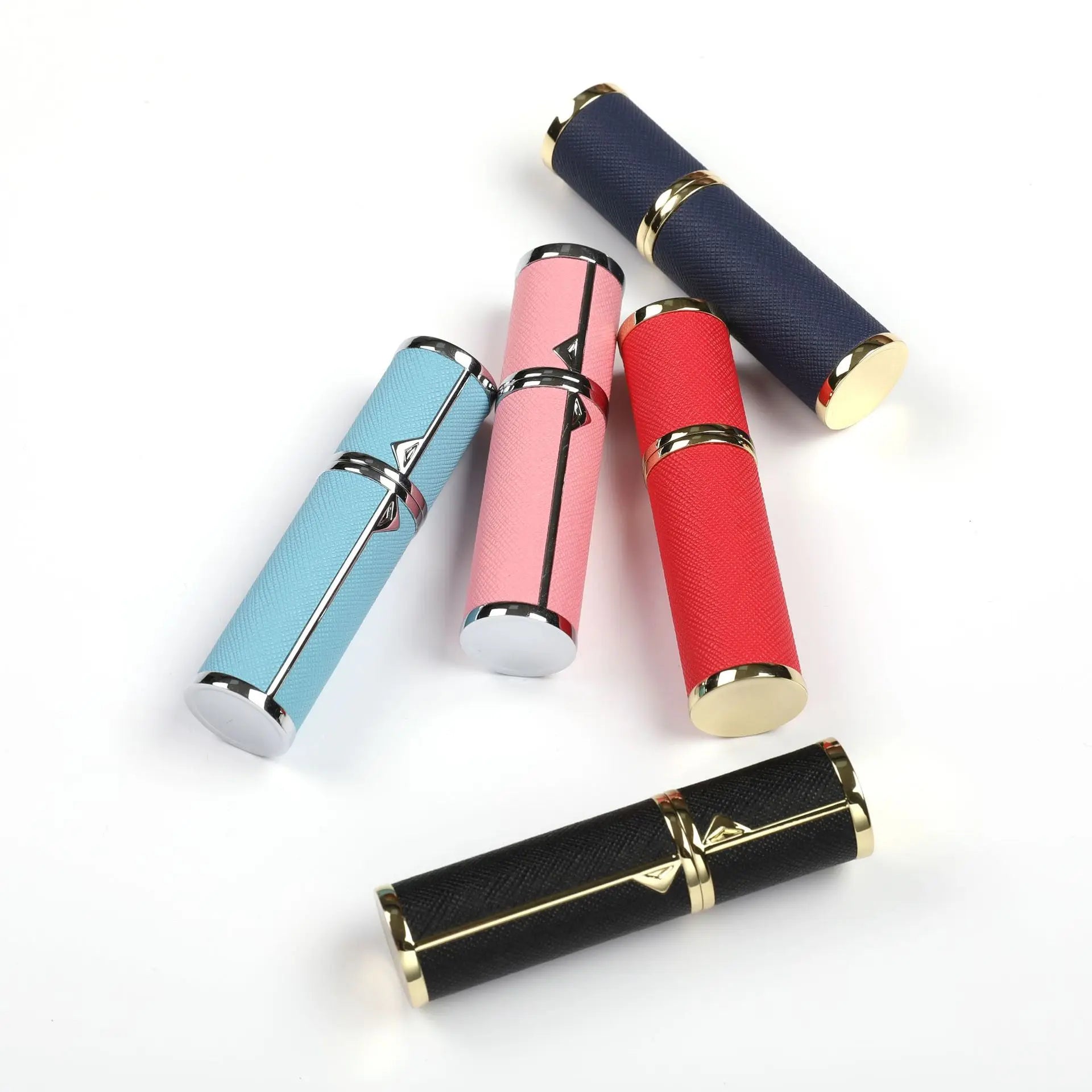Portable 5ml Aluminum Continuous Spray Perfume Bottle Empty Refillable Bottom Filling Pump Metal Cosmetics Beauty Products