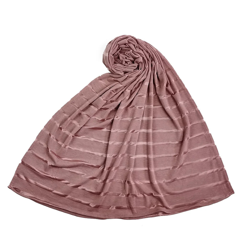 2021 New Arrived  Viscose Cotton Instant Scarf Elastic Modal Ribbled Muslim Plain Jersey Hijab