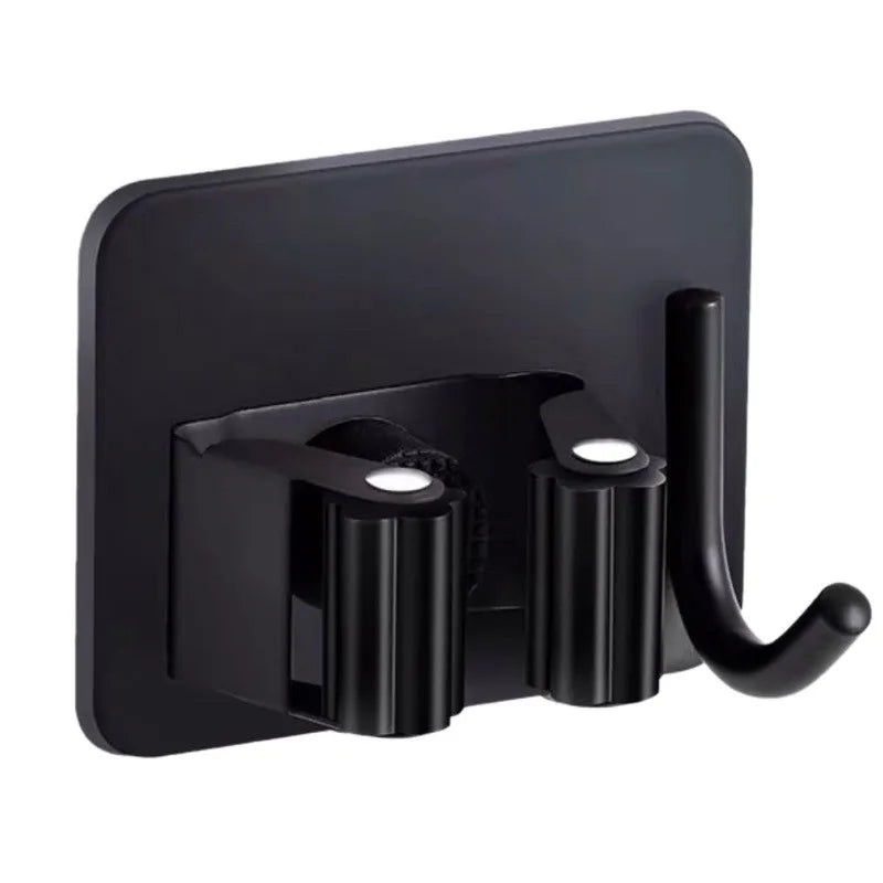 Self-Adhesive Reusable Wall Mount Stainless Steel Hook Waterproof Home Kitchen Bathroom Organizer Broom Mop Holder Clothing