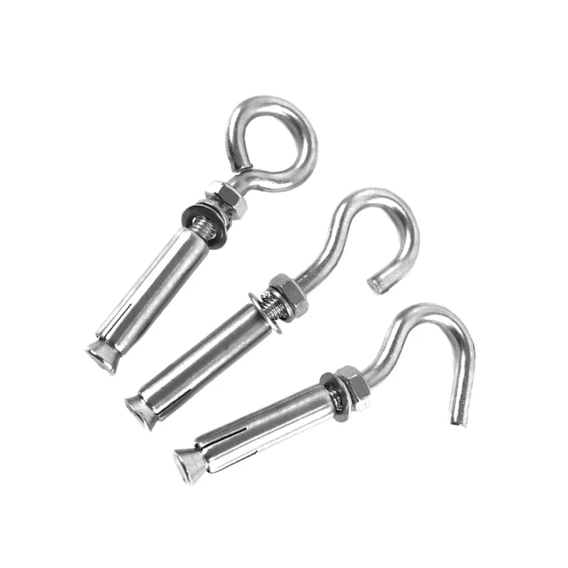 Heavy-Duty Zinc Plated Steel Anchor Hooks Wall Mount Expansion Bolts for Construction and Home Renovation