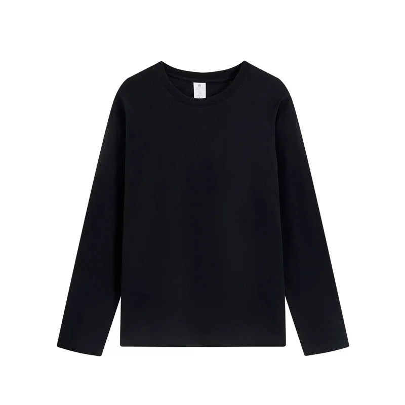 OEM/ODM Oversized 220 Grams 100% Cotton Heavyweight Cotton Long Sleeves Men T-shirts