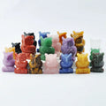 Wholesale Hand Carved 1.5 Inch Natural Crystal Owl Crafts Crystal Carvings Bird for Decoration