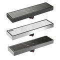 High Quality 30x8 CM 304 Stainless Steel Floor Drain PVD Colour Anti Odor Shower Drain Bathroom Tile Insert Floor Drain