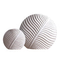 Nordic Modern Leaf Decorations Home Furnishings Soft Decorations Simple White Ceramic Vases Handicrafts and Furnishings