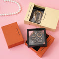 Orange Rectangle Paper Cardboard Eco-friendly Pe Film Packaging Jewelry Drawer Box for Ring Bracelet