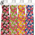 Low Moq Custom Pacific Island Hawaii Micronesia Style Floral Printed 100% Viscose 30S 40S Rayon Spun Fabric for Dress